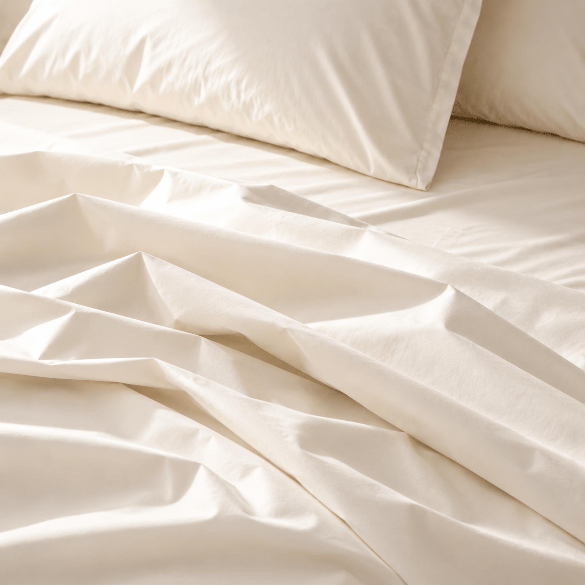 AnAká Ivory Cream Organic Cotton Bedsheet - AnAká