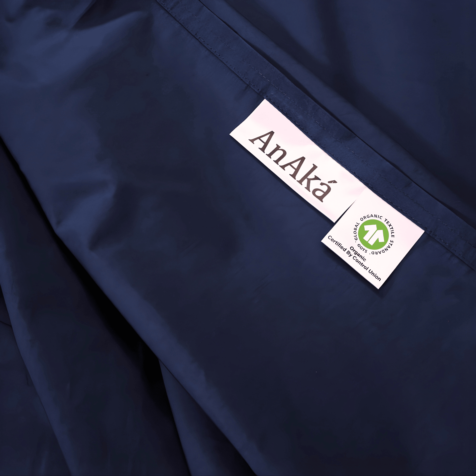 AnAká Organic Cotton Bedsheet- Midnight Indigo Blue - AnAká