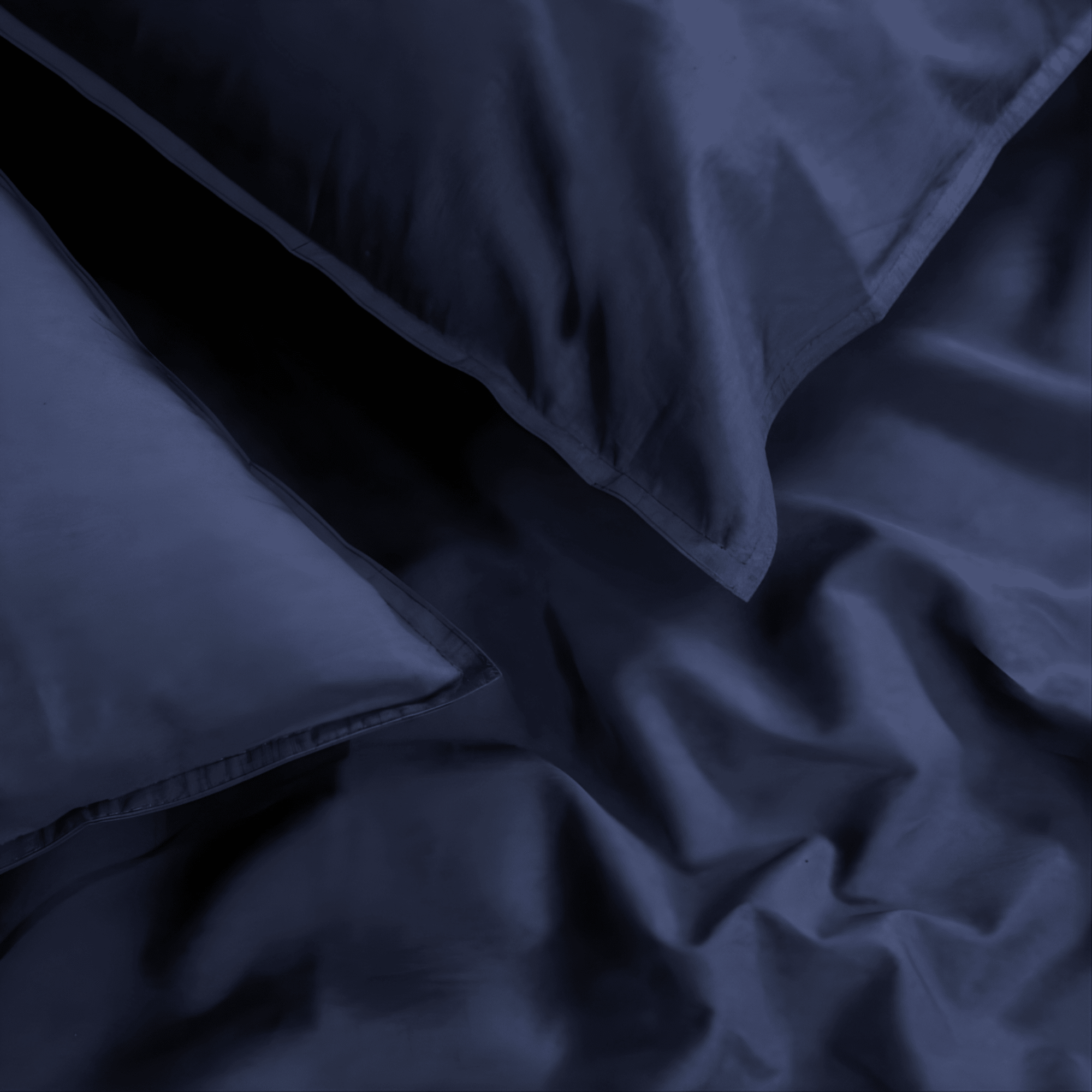 AnAká Organic Cotton Bedsheet- Midnight Indigo Blue - AnAká